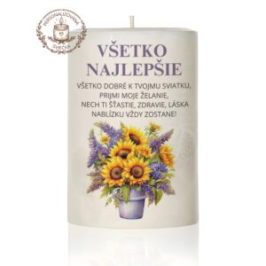 Narodeninová personalizovaná sviečka motív 16