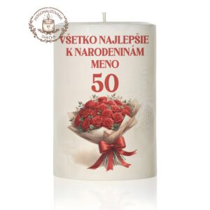 Narodeninová personalizovaná sviečka motív 15