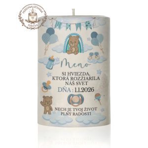 Sviečka ku krstu s menom – Motív 3