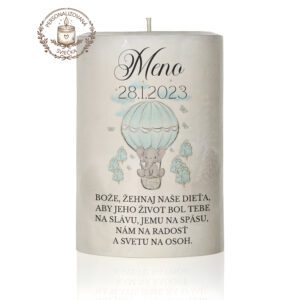 Sviečka ku krstu s menom – Motív 1