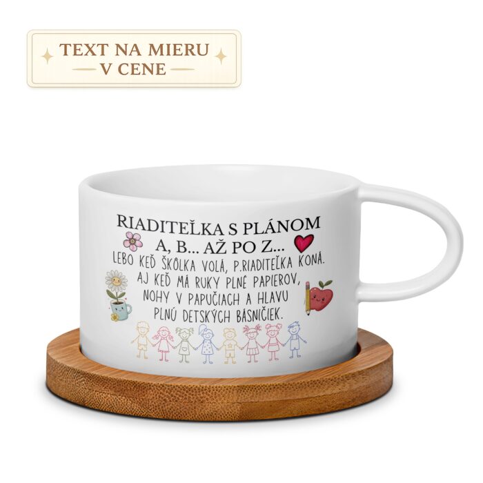Hrnček – Riaditeľka s plánom A, B… až po Z