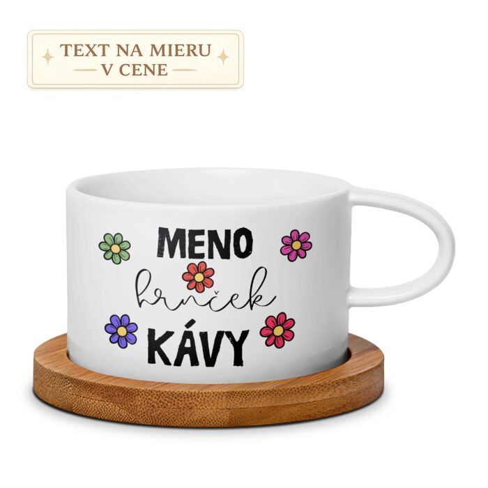 Hrnček – Meno + hrnček kávy (text na mieru)