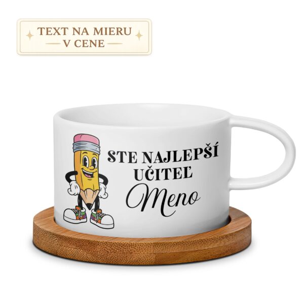 Hrnček – Ste najlepší učiteľ s menom (ceruzka)