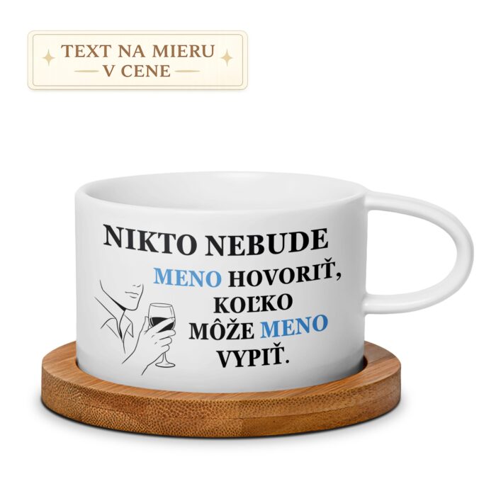 Hrnček s menom – Nikto nebude hovoriť, koľko môže meno vypiť Hrnček s menom – Nikto nebude hovoriť, koľko môže meno vypiť