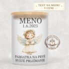 Sviečka na prvé sväté prijímanie – anjelik s blond vlasmi