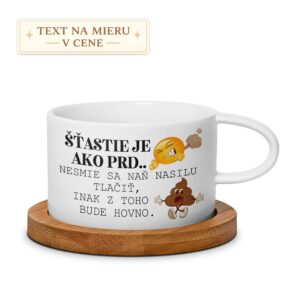 Vtipný hrnček – Šťastie je ako prd