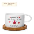 Hrnček pre mamu – Mamča, mám šťastie, že som kúsok z teba