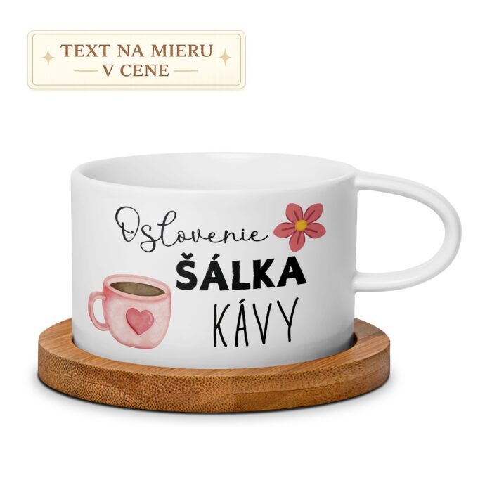 Personalizovaný hrnček – Oslovenie + Šálka kávy