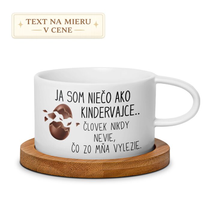Vtipný hrnček – Ja som niečo ako Kindervajce