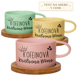 Personalizovaný hrnček – Kofeínová kráľovná (meno)