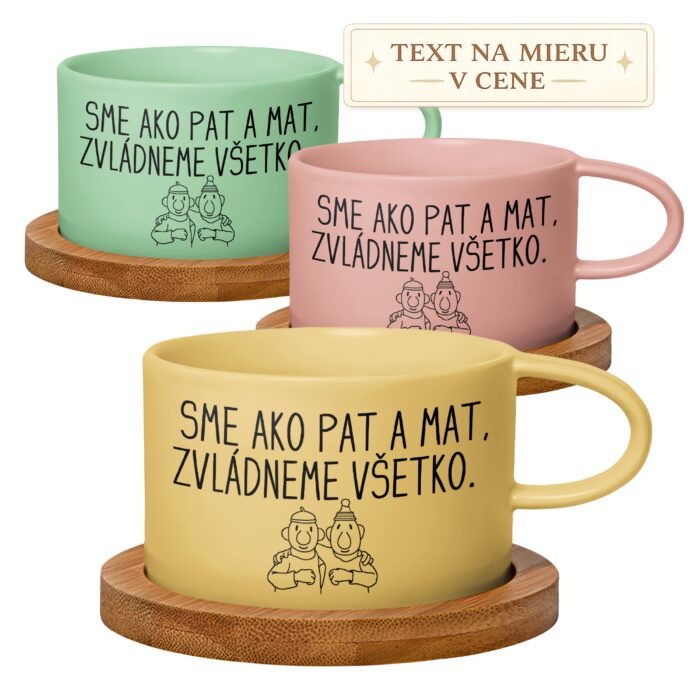 Hrnček Sme ako Pat a Mat, zvládneme všetko
