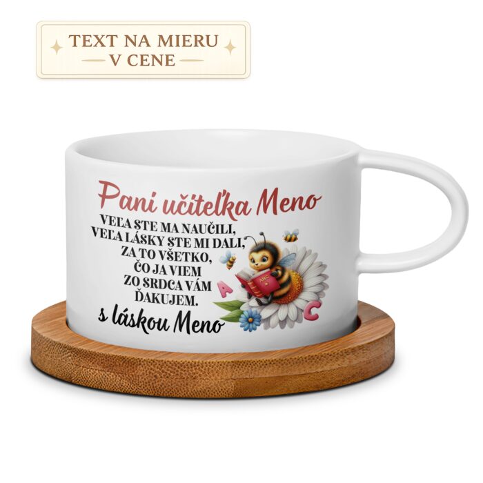 Hrnček – Pani učiteľka s menom (poďakovanie)