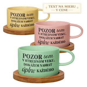 Hrnček makrónka Pozor som v strednom veku