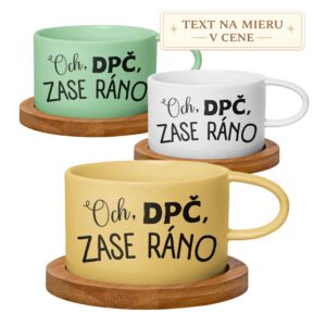 Hrnček makrónka Och, DPČ, zase ráno