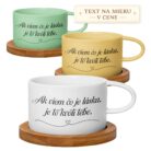 Hrnček makrónka Ak viem čo je láska je to kvôli tebe