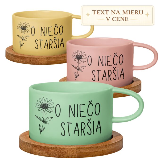 Hrnček makrónka O niečo staršia