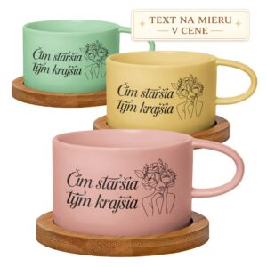 Hrnček makrónka Čím staršia, tým krajšia