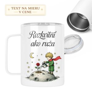 Termohrnček Rozkvitni ako ruža – obojstranná potlač