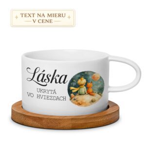 Hrnček makrónka Láska ukrytá vo hviezdach