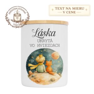 Sviečka Láska ukrytá vo hviezdach – kolekcia Malý princ