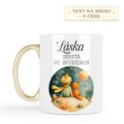 Hrnček so zlatým uškom Láska ukrytá vo hviezdach – Malý princ