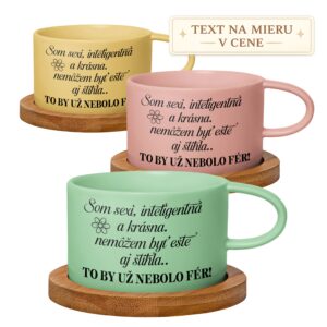 Hrnček makrónka Som sexy, inteligentná a krásna