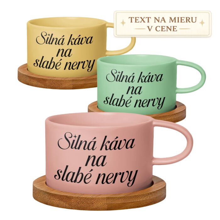 Hrnček makrónka – Silná káva na slabé nervy