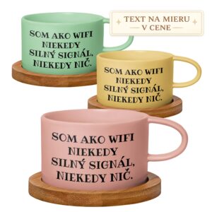 Hrnček makrónka – Som ako WiFi, niekedy silný signál, niekedy nič