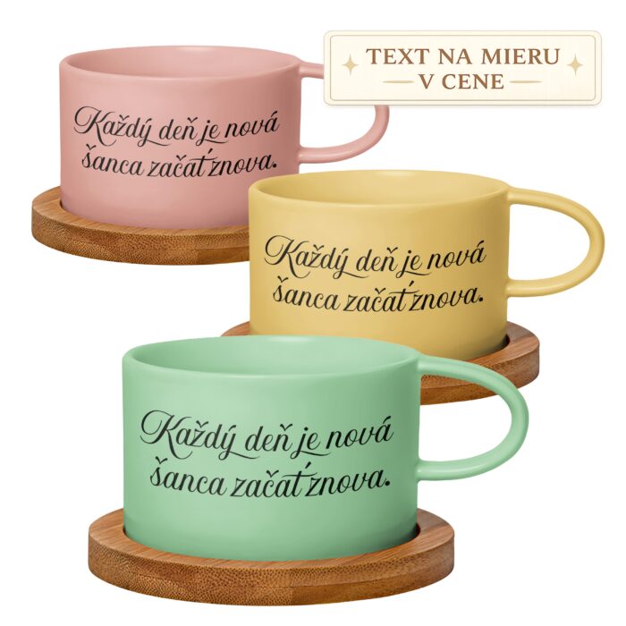 Hrnček makrónka – Každý deň je nová šanca začať znova