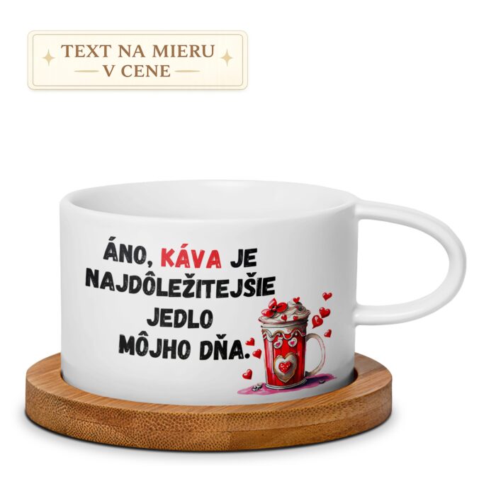 Hrnček – Áno, káva je najdôležitejšie jedlo môjho dňa Hrnček – Áno, káva je najdôležitejšie jedlo môjho dňa