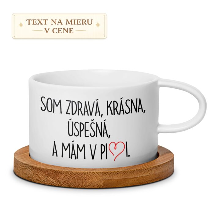 Hrnček – Som zdravá, krásna, úspešná a mám v pi*i Hrnček – Som zdravá, krásna, úspešná a mám v pi*i