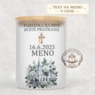 Sviečka na prvé sväté prijímanie – kostol a zlatý kríž