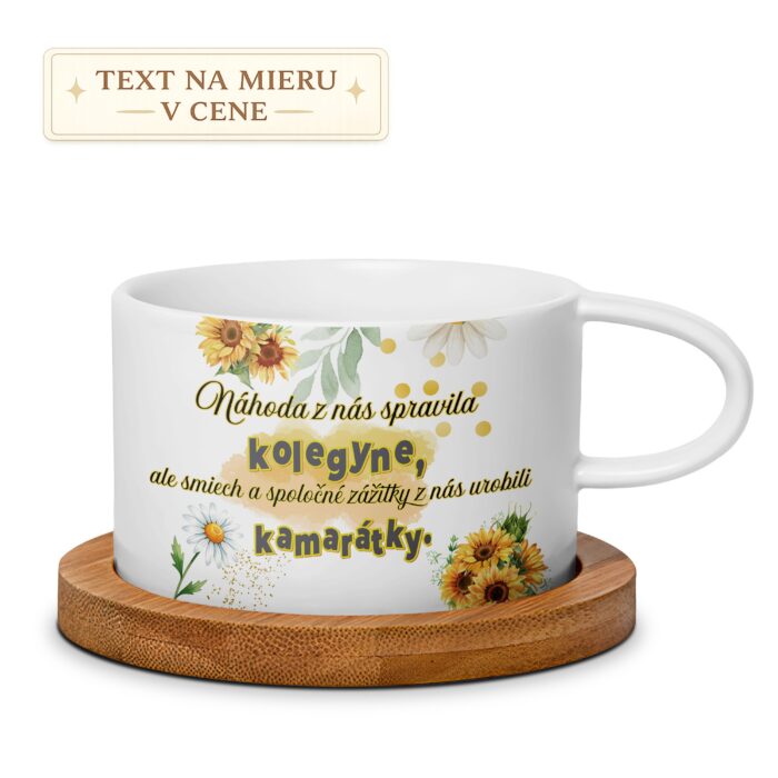 Hrnček Náhoda z nás spravila kolegyne, ale smiech kamarátky