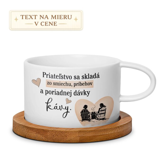 Hrnček – Priateľstvo sa skladá zo smiechu, príbehov a kávy Hrnček – Priateľstvo sa skladá zo smiechu, príbehov a kávy