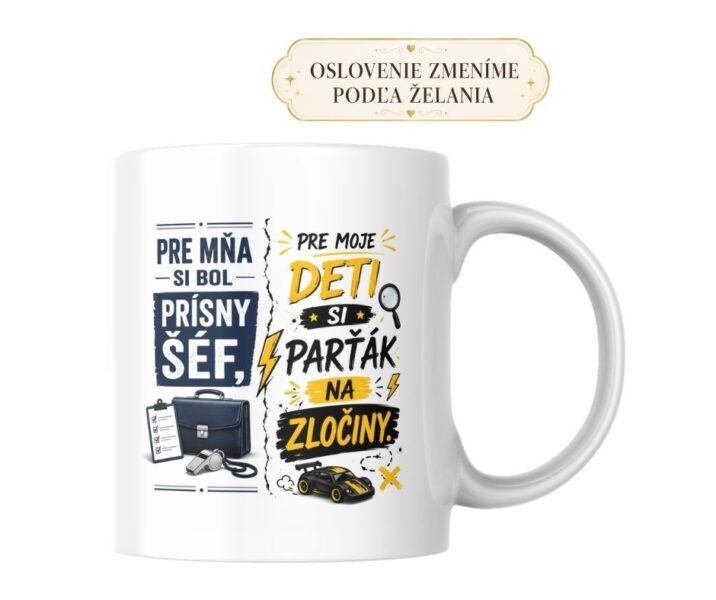 Hrnček pre ocka a dedka – Prísny šéf a parťák na zločiny