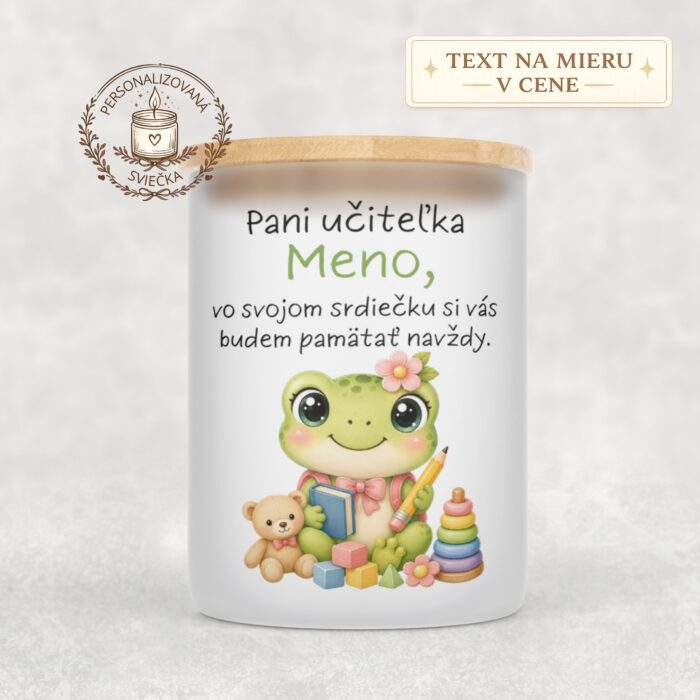 Sviečka pre pani učiteľku – Sovička s venovaním