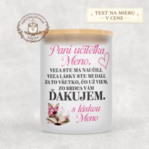 Sviečka pre pani učiteľku – Zo srdca ďakujem