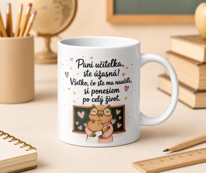Hrnček Pani učiteľka, ste úžasná