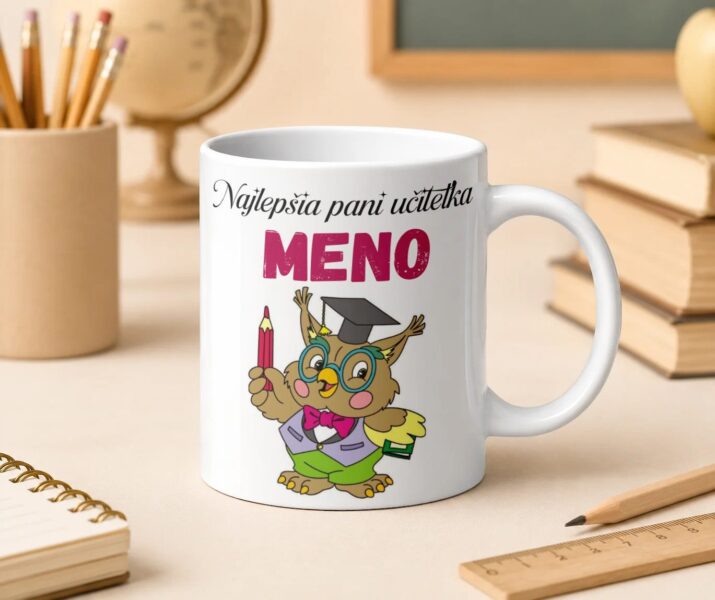 Hrnček – Najlepšia pani učiteľka so sovičkou