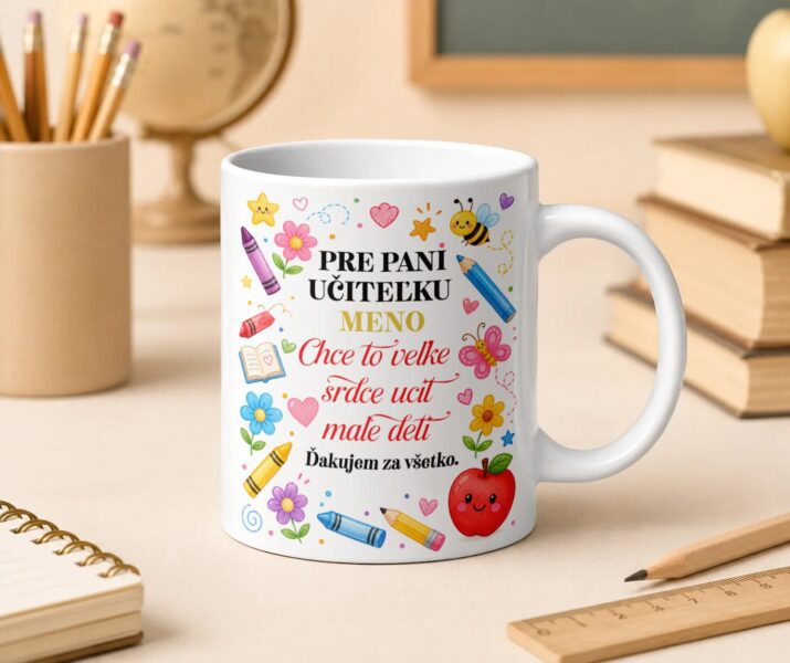 Hrnček pre pani učiteľku s menom