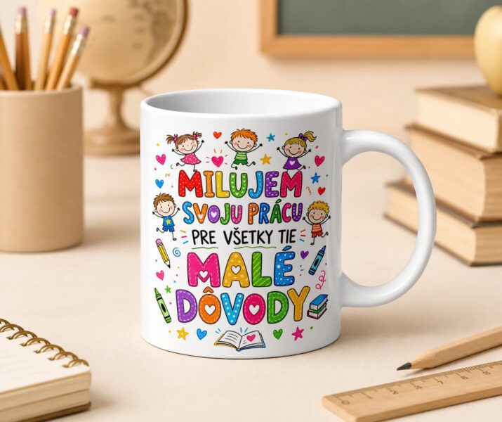 Hrnček milujem svoju prácu pre všetky tie malé dôvody