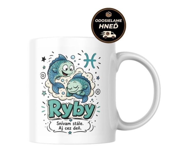 Hrnček Ryby – snívam stále, aj cez deň
