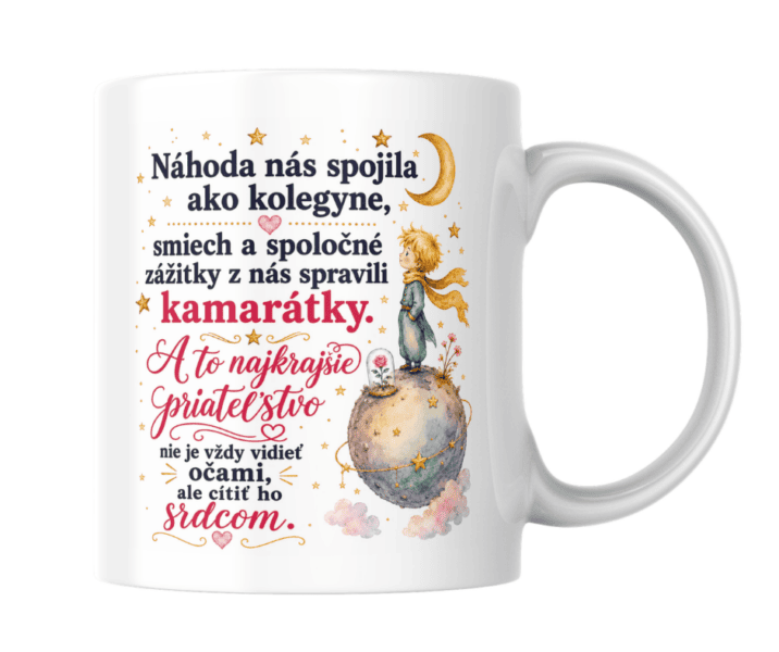 Hrnček Náhoda nás spojila ako kolegyne – kolekcia Malý princ