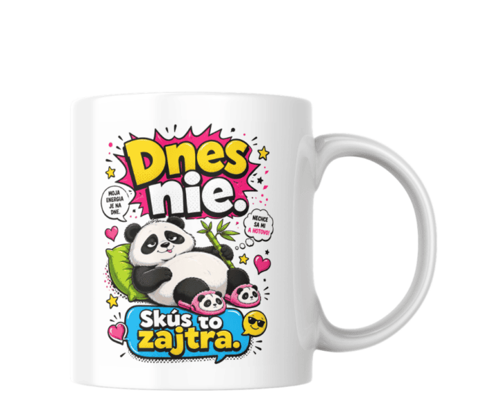 Domov 10 Hrnček Dnes nie, skús to zajtra – panda