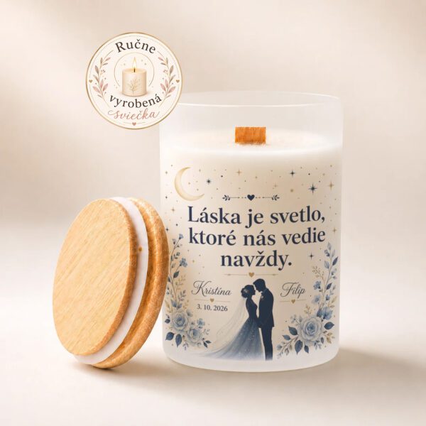 Domov 6 Svadobná sviečka s menami – Láska je svetlo