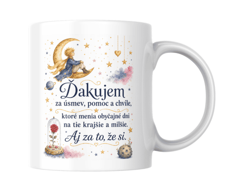Hrnček Ďakujem, že si – kolekcia Malý princ