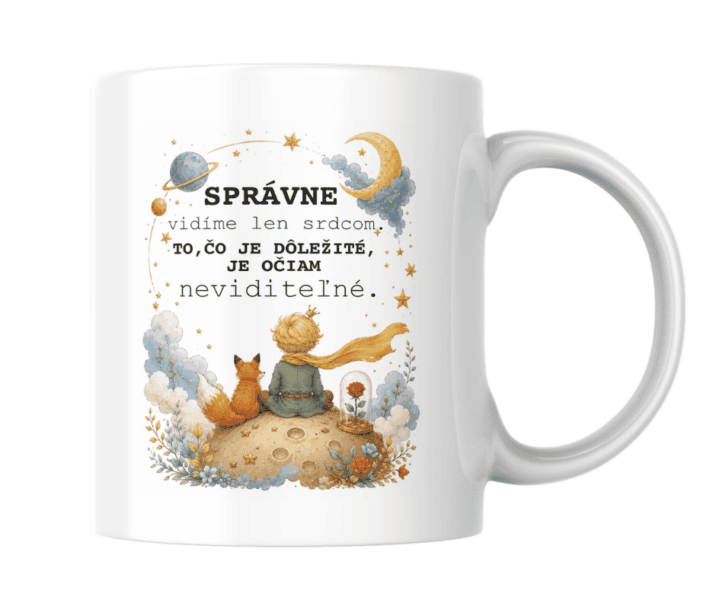 Hrnček Správne vidíme len srdcom – kolekcia Malý princ