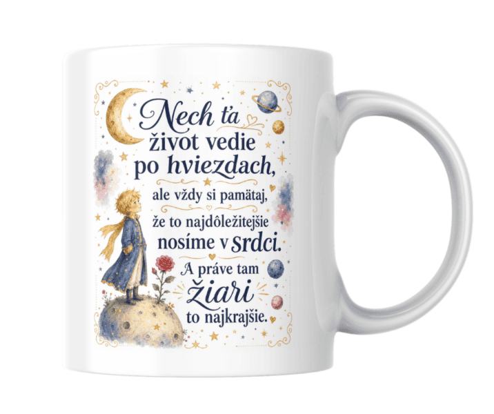 Hrnček Nech ťa život vedie po hviezdach – kolekcia Malý princ