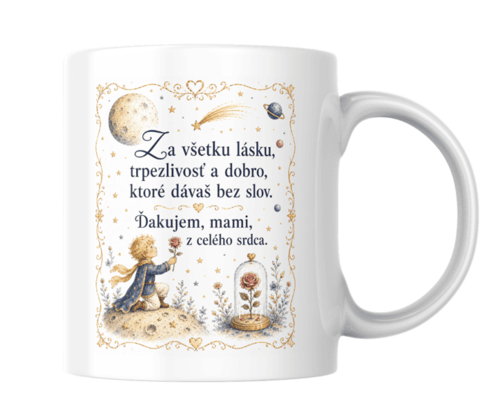 Hrnček Ďakujem, mami – kolekcia Malý princ