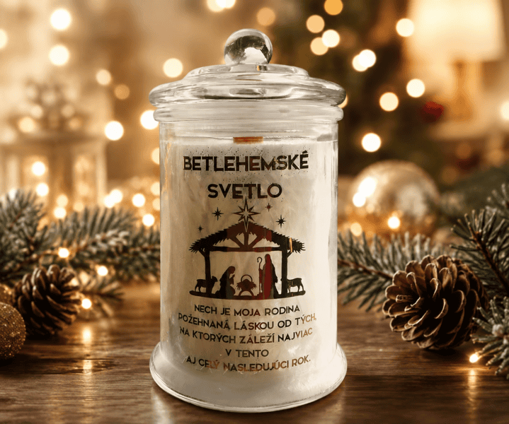 Betlehemské svetlo sviečka